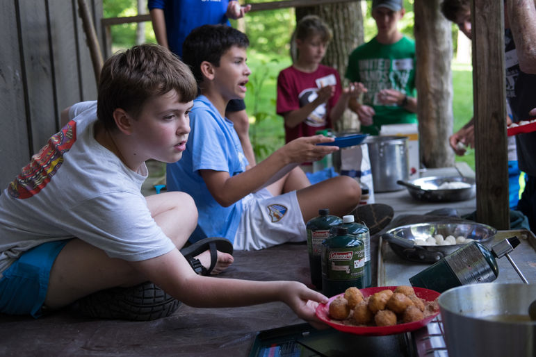 Don’t forget to roll the freshly fried
