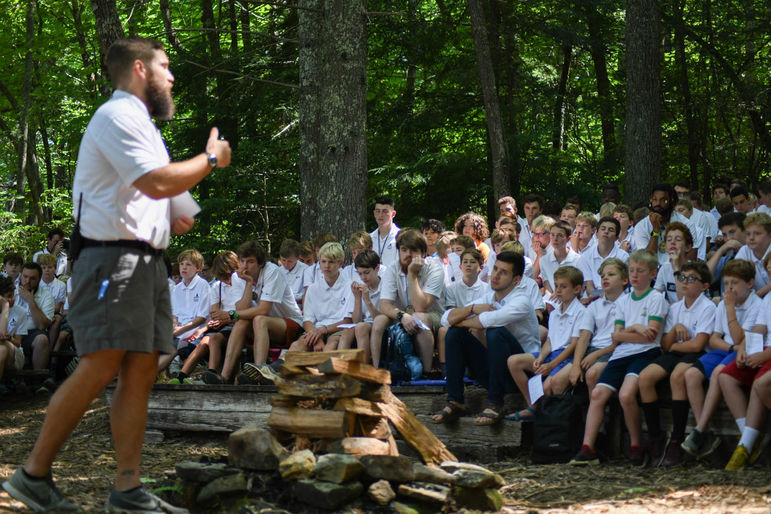 Kyle leading the discussion on anger at church