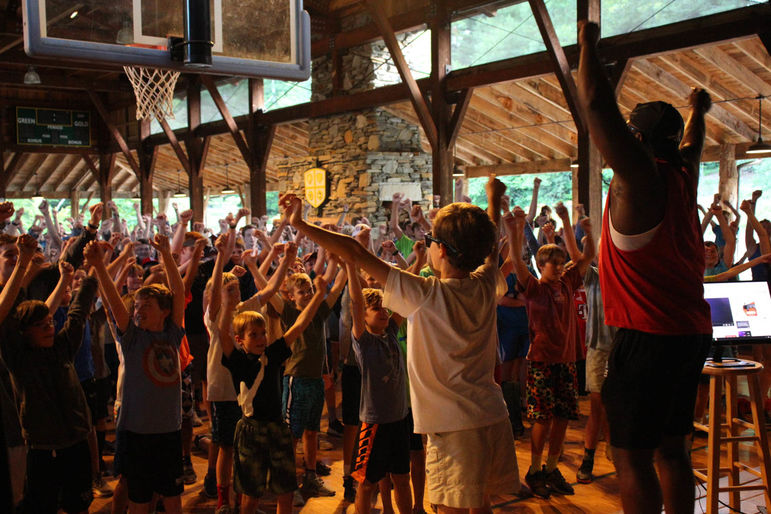 It was a high-energy crowd at the talent show!