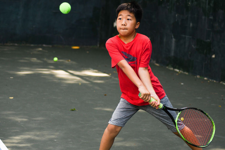 Eyes on the prize at the tennis courts