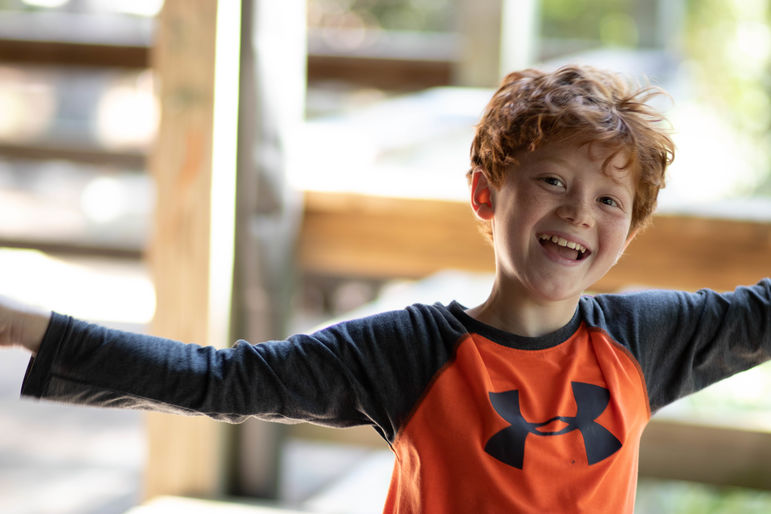 All smiles on the first full day of camp!