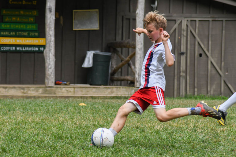 Having a ball at camp already!