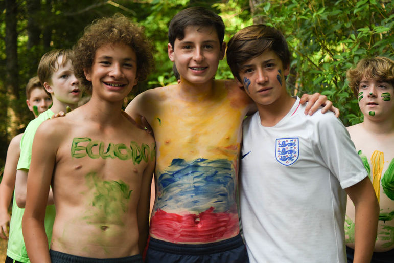 Friends gathering at Tuscarora tribal campfire