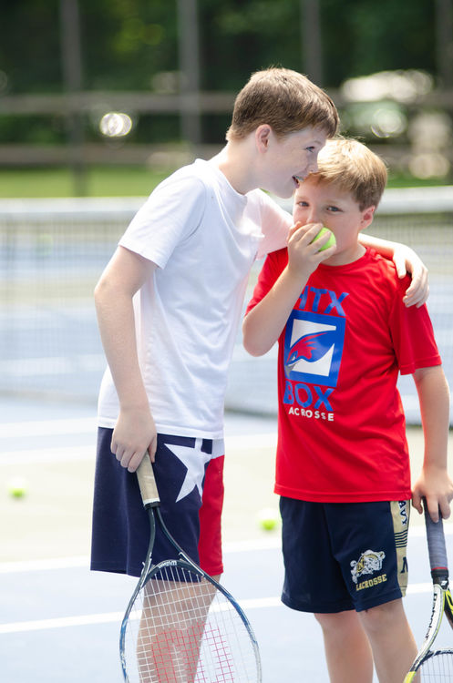 Sportsmanship on display at the tennis courts