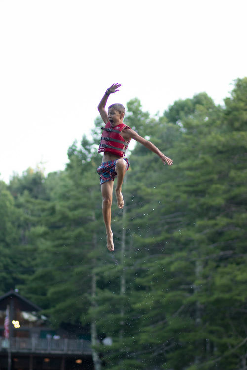 Flying high on the blob!