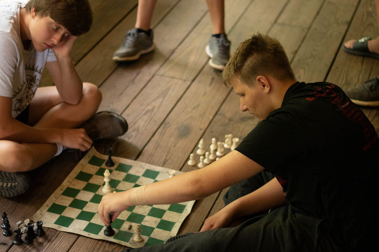 Part of today’s chess tournament