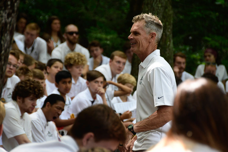 Dusty, camp’s chaplain, always has some words of wisdom for us