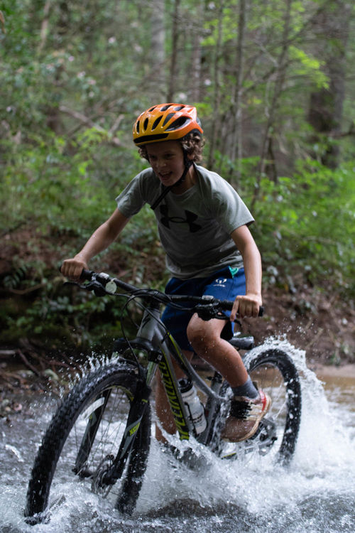 Splashing through the creeks at Dupont
