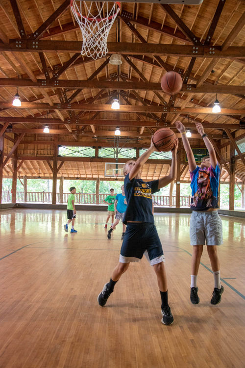 Full focus on the basketball courts today