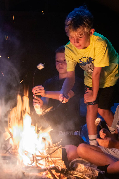 Nothing like some s’mores and campfire stories to top off a great overnight