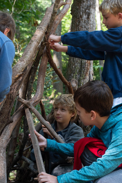 Fortbuilding during this afternoon