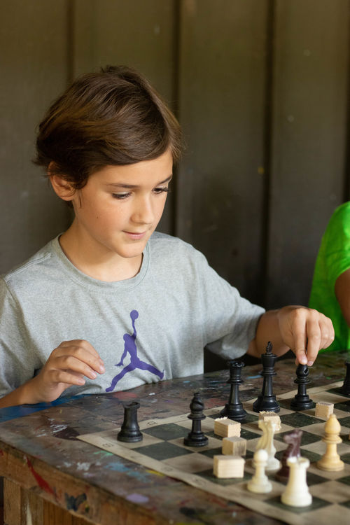Concentration was key in today’s chess tournament