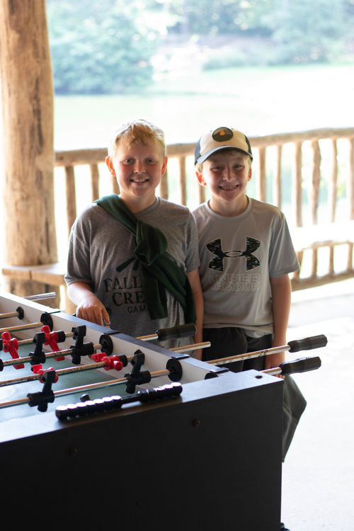 Foosball during Free-Time