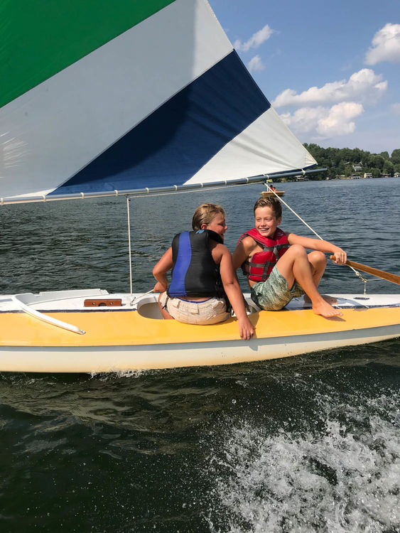 Sailing away at Lake Summit!