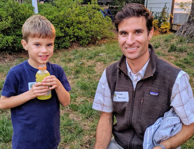 Todd Hancock went to Falling Creek with his brother when they were boys. Yesterday, he brought his own son our Camp Reunion and Movie Show in Raleigh to introduce him to the camp he enjoyed as a boy.