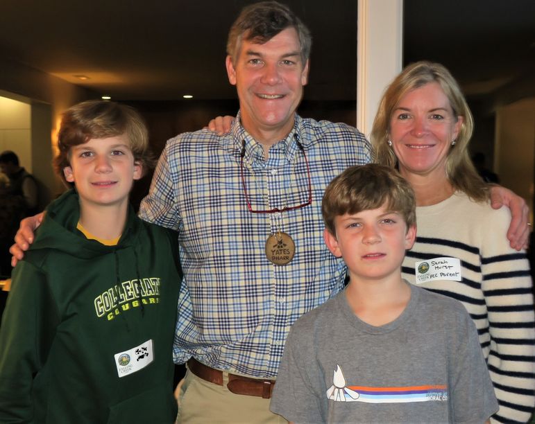 Yates with Sarah Hurst and 2 of her 4 boys, who have been coming to FCC for many summers.