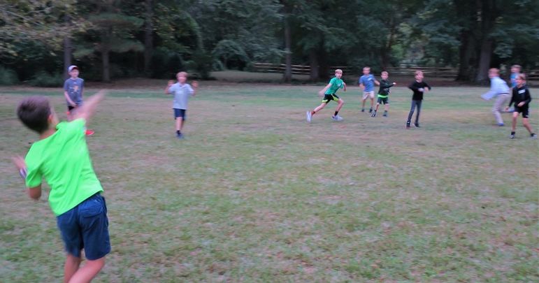 Some backyard games before watching the camp movie! Thanks to the Ridinger family for being incredible hosts as always.