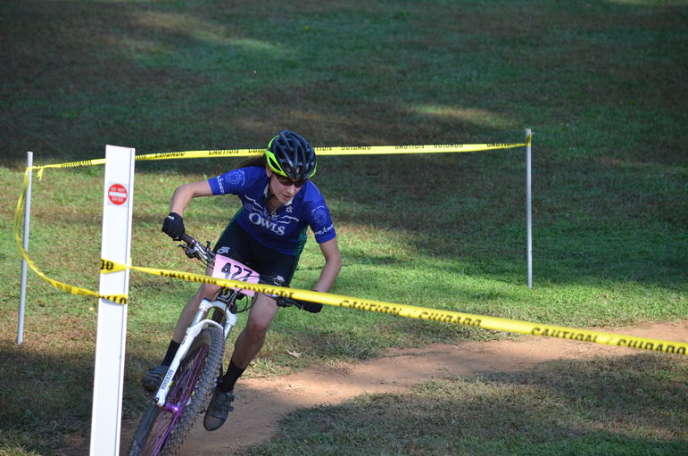 Allison at the Mars Hill College Race on 10-6-13