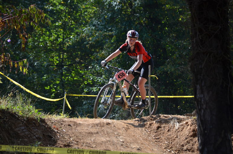 Annie At The Mars Hill Race On 10-6-13