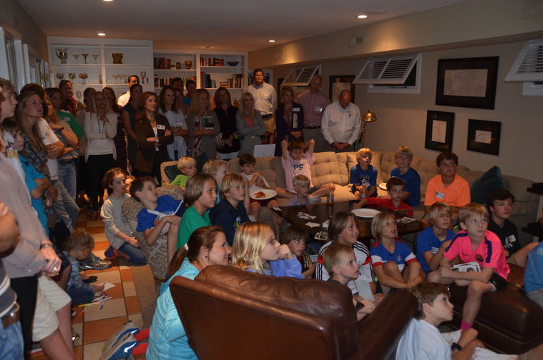 Families enjoy watching the brand new camp movie.