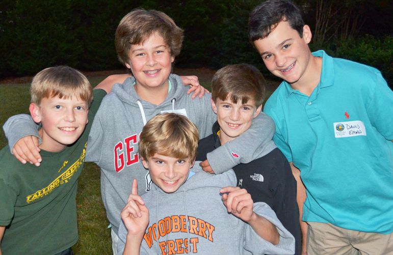 Camp friendships are strong and the boys enjoyed reuniting.