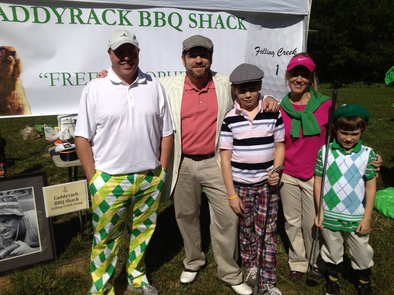 Goody, Fred, Jack, Brenda, And Grayson - Falling Creek Camp’s Caddyrack BBQ Shack Team
