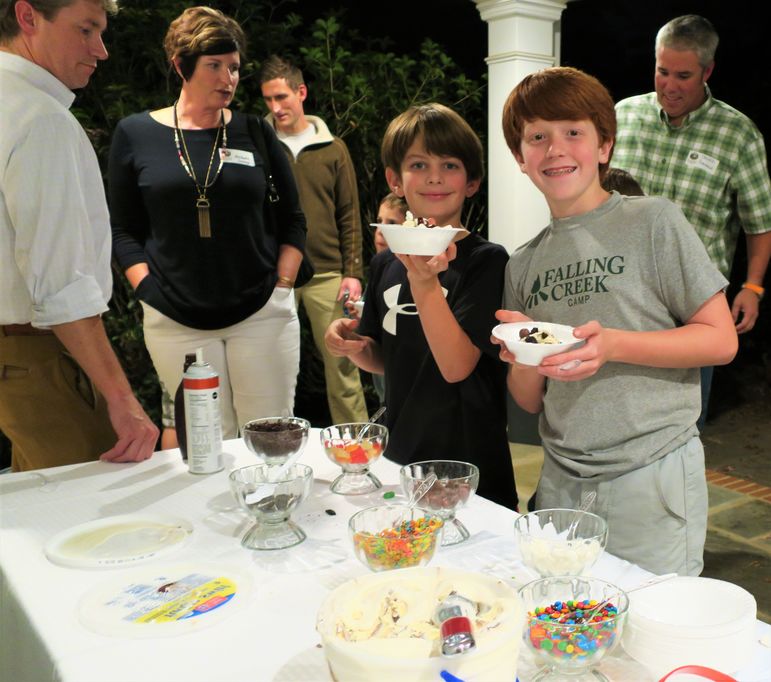 Just like Sunday’s at camp after lunch. Ashley and Jim served everyone ice cream Sundaes with all the fixins to choose from…yum!