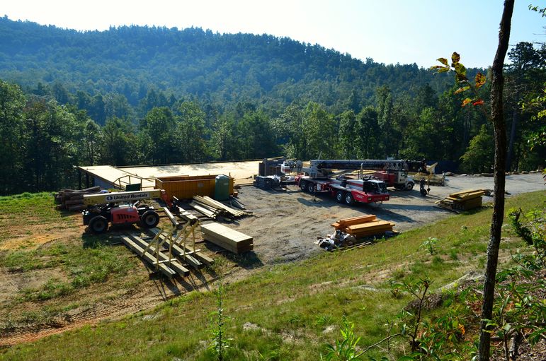 View toward the upper lake