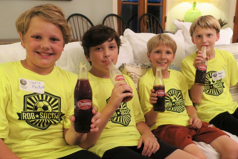 Yes!!! Cheerwine was certainly a hit, just like at the cookout on the Ball Field at at camp. Thanks Winifred and Carleton.