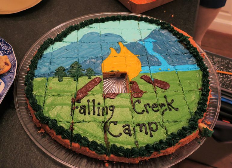 Wow! Check out this Falling Creek Logo cookie cake. It tasted as good as it looks.