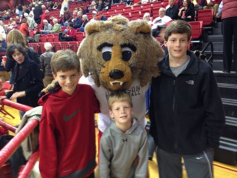 Will, Brad, & Ned Hull at a recent Davidson College Basketball Game