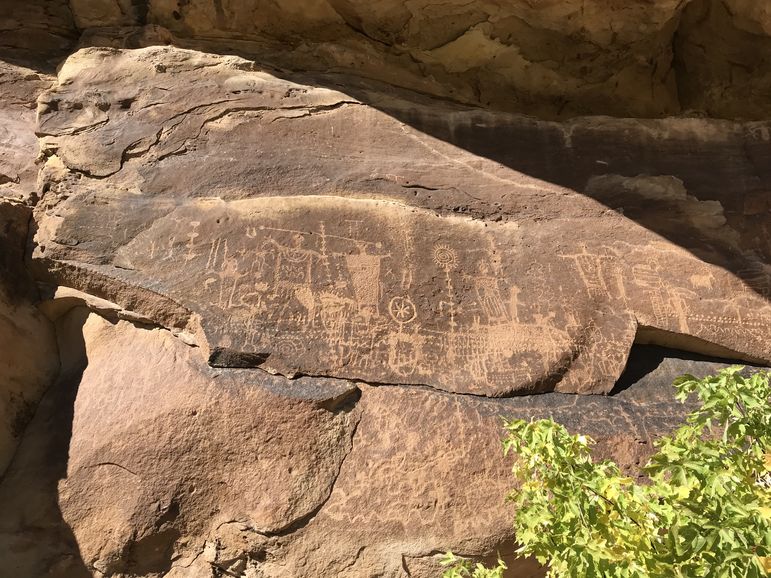 No one knows why the Fremont Indians created these petroglyphs, but they have been preserved in the rocks for generations