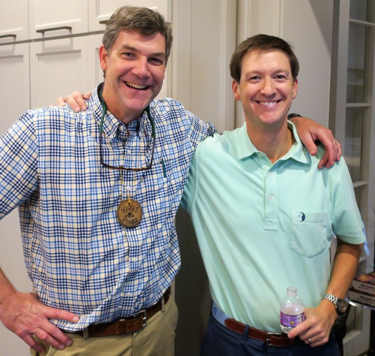 Yates Pharr with Kelly Odom, one of his campers from June Camp 1987