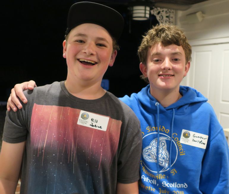 Hill Jenkins and Gunnar Davidson enjoying the opportunity to reconnect