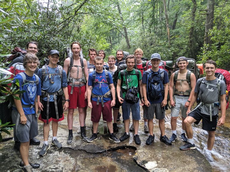 FLINT during their hike up Looking Glass