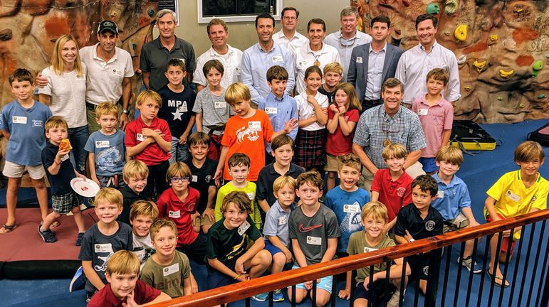 Our Charleston group of boys, camp staff, camp alumni, and dads who have attended Father/Son Weekends. A great group!