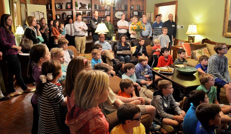 A large group of families enjoyed watching the new Falling Creek Camp movie and picked-up their exclusive 2016 trunk sticker.