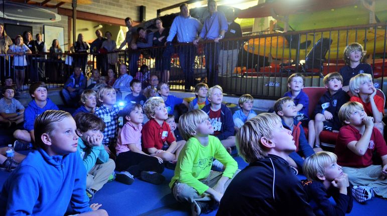 Everyone enjoyed watching the new camp movie.