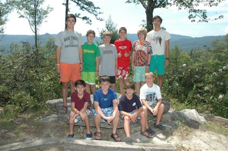 Mickey as the Geronimo cabin counselor his 1st year on staff with Jed Ball (2014 Backpacking staff member) serving as the CIT