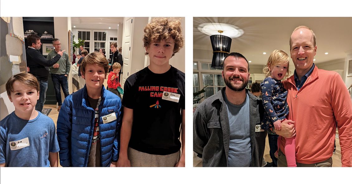 Ben, Duncan, and Evan will be returning to main camp in 2024. Alumni Marcus Schrade (‘06-‘11, ‘13 camper, ‘15 staff) and Luke Strange (‘96-‘99 camper) also joined us.