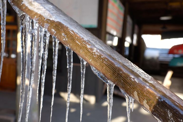 Ice storm at falling creek camp