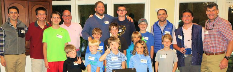 We were thrilled to gather current campers and boys who came to learn more about Falling Creek Camp. Dads who went to camp when they were younger and/or participated in Father/Son Weekend joined with several FCC staff in this great group photo.