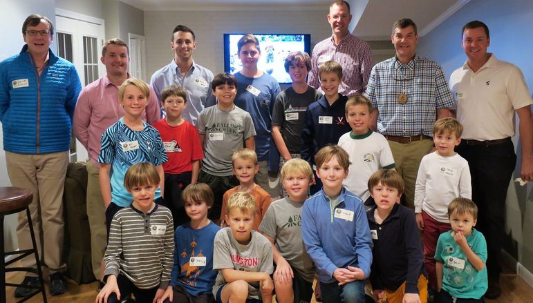 The crew in Alexandria, VA! All the boys in attendance, plus dads from Father/Son, alumni, and staff